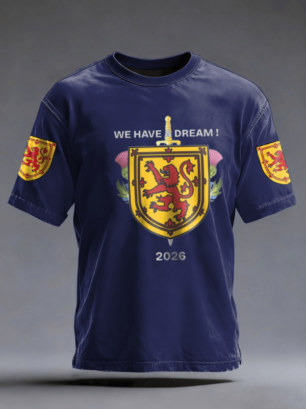 2026 FIFA World Cup Scotland Graphic Tee Soccer Lover Wardrobe Father's Day Present - GowGowStore