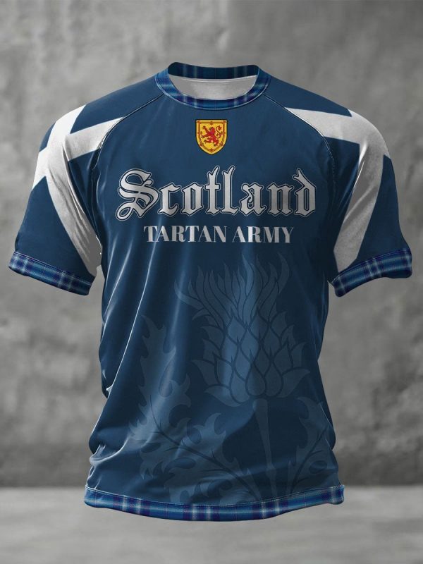 Crew Tee Scotland FIFA World Cup 2026 Game Day Fan Apparel Gift For Dad - GowGowStore
