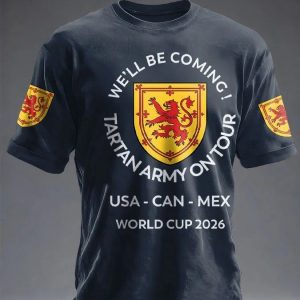 Crew Tee Scotland 2026 FIFA World Cup Soccer Supporters Tee Holiday Gift Idea - GowGowStore