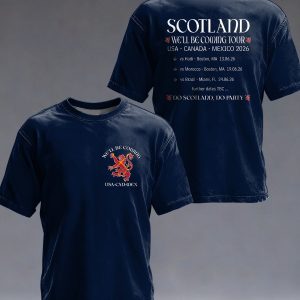 Crew Tee Scotland FIFA World Cup 2026 Soccer Lover Wardrobe Christmas Present Idea - GowGowStore