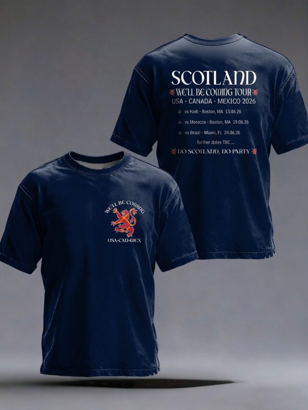 Crew Tee Scotland FIFA World Cup 2026 Soccer Lover Wardrobe Christmas Present Idea - GowGowStore