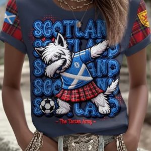 2026 World Cup Scotland Crew Tee Soccer Nation Pride Gift For Women - GowGowStore