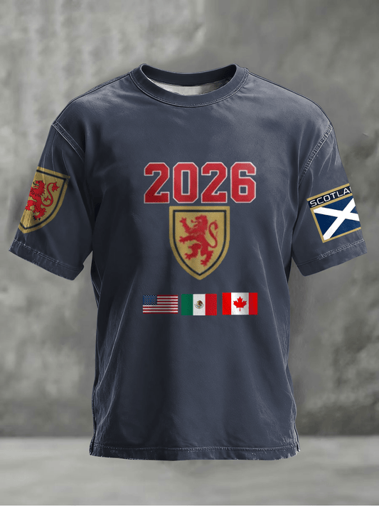 FIFA World Cup 2026 Scotland T-Shirt Soccer Squad Gear Gift For Husband - GowGowStore