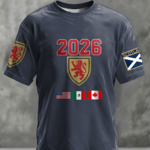 Scotland 2026 FIFA World Cup Graphic Tee Match Day Essential Gift For Women - GowGowStore