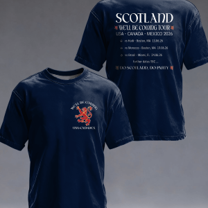 FIFA World Cup 2026 Scotland Crew Tee Soccer Nation Tee Gift For The Whole Family - GowGowStore