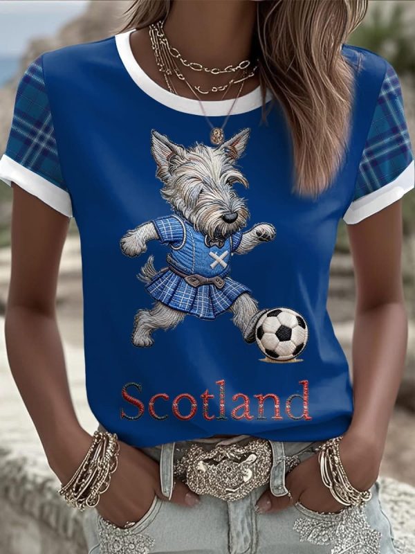 Scotland 2026 World Cup Crew Tee Game Time Fan Gear Gift For Wife - GowGowStore