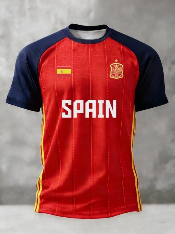 2026 World Cup Spain Performance Tee Game Day Fan Apparel Gift For Boyfriend - GowGowStore
