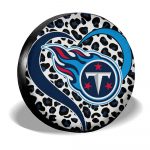 Tennessee Titans Spare Tire Cover Custom Leopard Heart For Fans