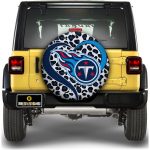 Tennessee Titans Spare Tire Cover Custom Leopard Heart For Fans