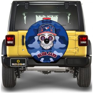 Toronto Blue Jays Spare Tire Covers Camera Hole Skull Theme Collection