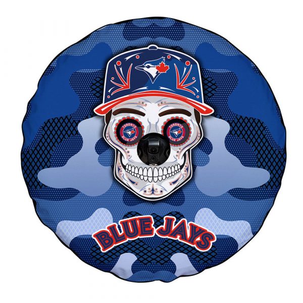 Toronto Blue Jays Spare Tire Covers Camera Hole Skull Theme Collection