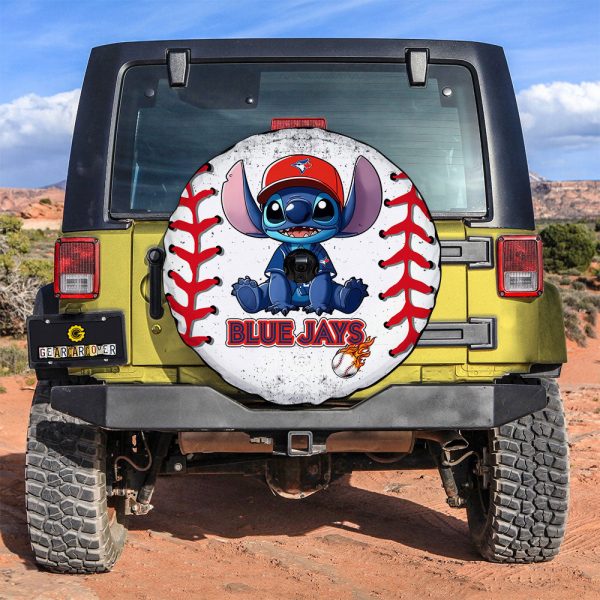 Toronto Blue Jays Spare Tire Covers Camera Hole Stitch Theme Collection
