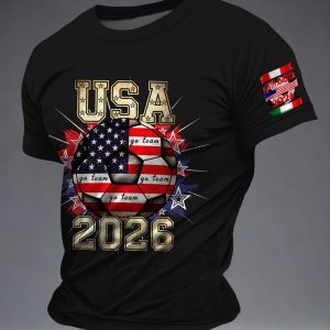 USA T-Shirt 2026 FIFA World Cup Soccer Supporters Tee Gift For Mom - GowGowStore