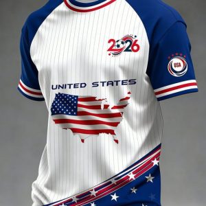 Graphic Tee USA World Cup 2026 Game Day Fan Apparel Gift For Wife - GowGowStore