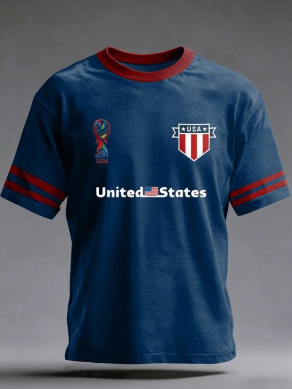USA T-Shirt 2026 FIFA World Cup Team Spirit Shirt Father's Day Present - GowGowStore