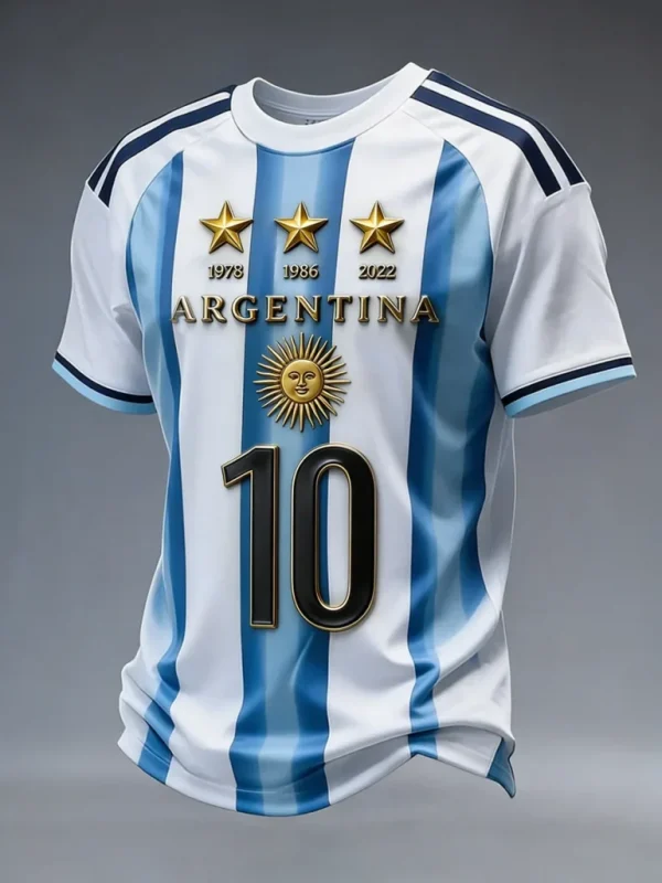 Performance Tee Argentina 2026 World Cup Soccer Pride Apparel Birthday Gift For Her - GowGowStore