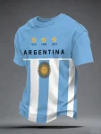 Argentina Crew Tee 2026 World Cup Fan Zone Apparel Holiday Gift Idea - GowGowStore
