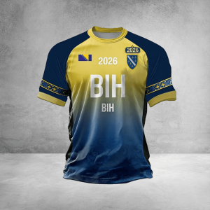Bosnia and Herzegovina 2026 FIFA World Cup T-Shirt Soccer Pride Apparel Holiday Gift Idea - GowGowStore