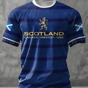 Crew Tee Scotland FIFA World Cup 2026 Soccer Nation Tee Christmas Present Idea - GowGowStore