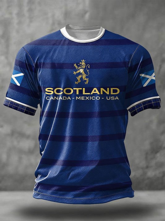 Crew Tee Scotland FIFA World Cup 2026 Soccer Nation Tee Christmas Present Idea - GowGowStore