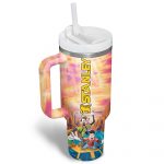 A Goofy Movie Cartoon Custom Stanley Quencher 40oz Stainless Steel Tumbler With Handle