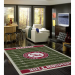 Alabama University Football Field Rug