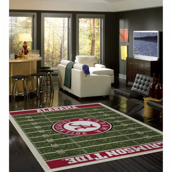 Alabama University Football Field Rug