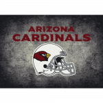 Arizona Cardinals NFL Team Distressed Rug