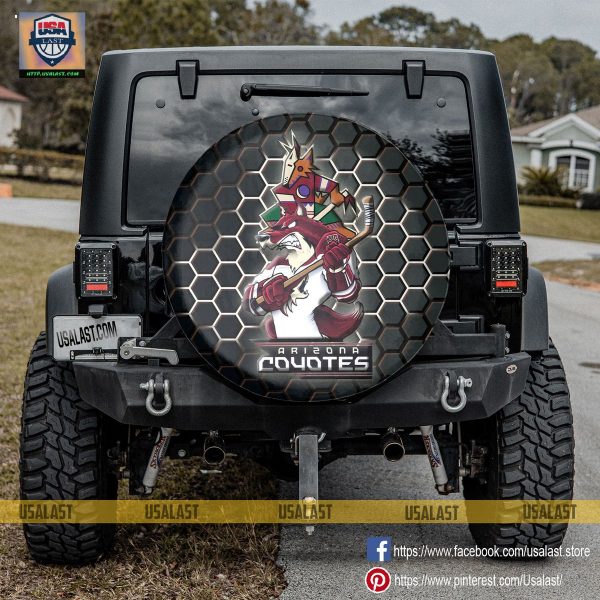 Arizona Coyotes NHL Mascot Spare Tire Cover - Badmintonshirt Shop