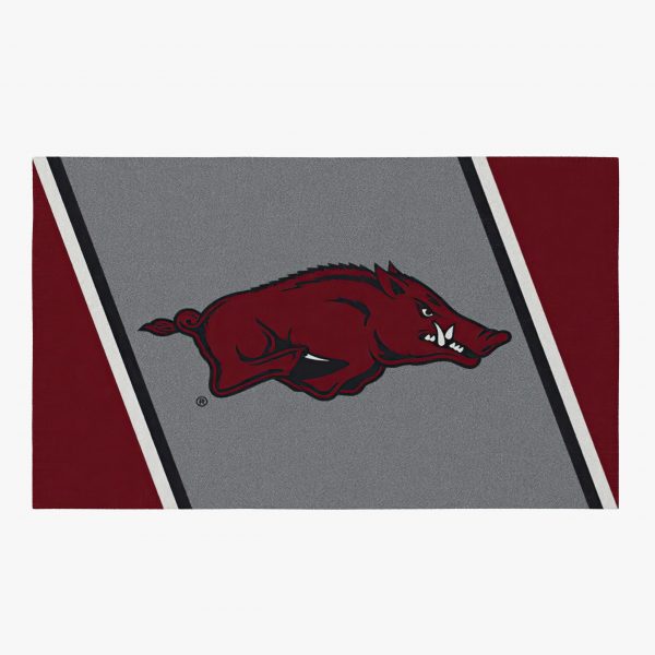 Arkansas Razorbacks Area Rug Football Team Logo Carpet Living Room Rugs V11251 - Dreamrooma