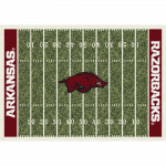 Arkansas University Football Field Rug