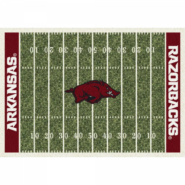 Arkansas University Football Field Rug