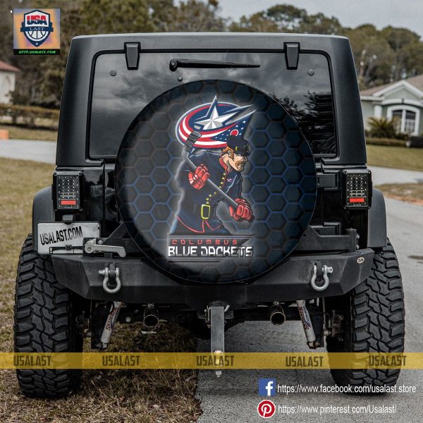 Columbus Blue Jackets NHL Mascot Spare Tire Cover - Badmintonshirt Shop