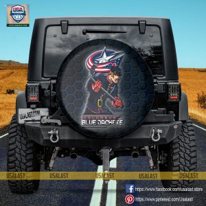 Columbus Blue Jackets NHL Mascot Spare Tire Cover - Badmintonshirt Shop