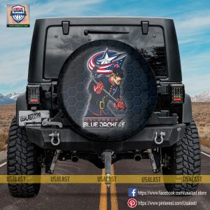 Columbus Blue Jackets MLB Mascot Spare Tire Cover – Lovely smile