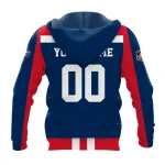 Custom Name & Number NHL Columbus Blue Jackets Exclusive All Over Prints Graphic Hoodie