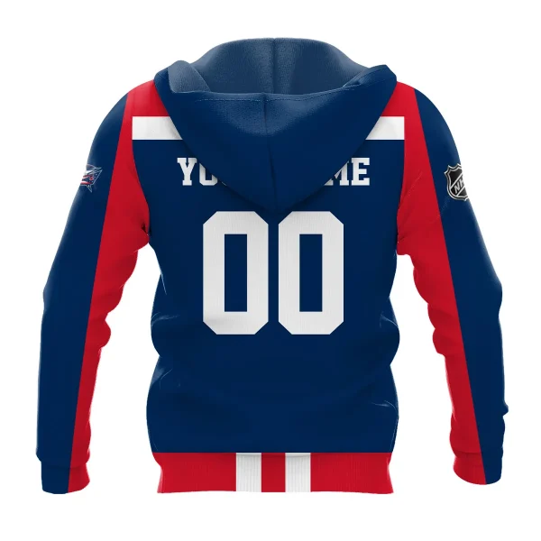 Custom Name & Number NHL Columbus Blue Jackets Exclusive All Over Prints Graphic Hoodie