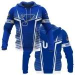 Custom Name & Number NHL St. Louis Blues Exclusive All Over Prints Graphic Hoodie