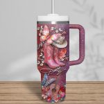 Dolly Parton Music Custom Stanley Quencher 40oz Stainless Steel Tumbler With Handle
