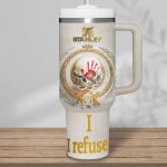 Five Finger Death Punch Music Custom Stanley Quencher 40oz Stainless Steel Tumbler With Handle