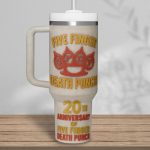 Five Finger Death Punch Music Custom Stanley Quencher 40oz Stainless Steel Tumbler With Handle