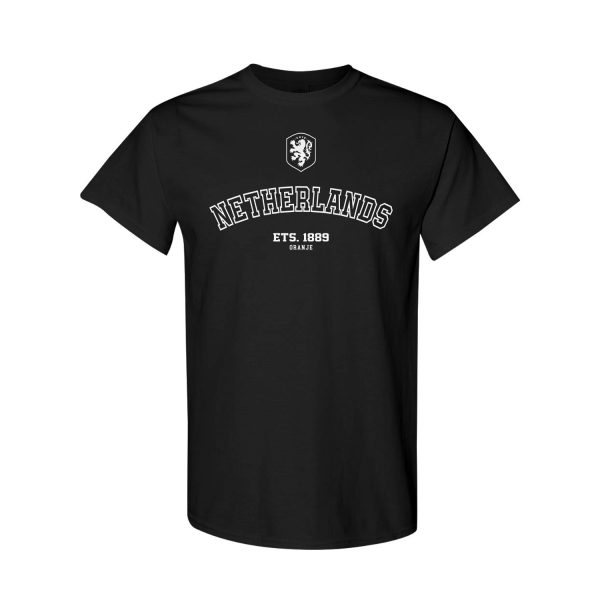 FIFA World Cup 2026 Netherlands Year Established Graphic Unisex T-Shirt - Black - Jersey Teams