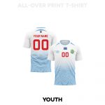 DR Congo 2026 Personalized Youth Away 3D T-shirt Fully Printed – White - Jersey Teams