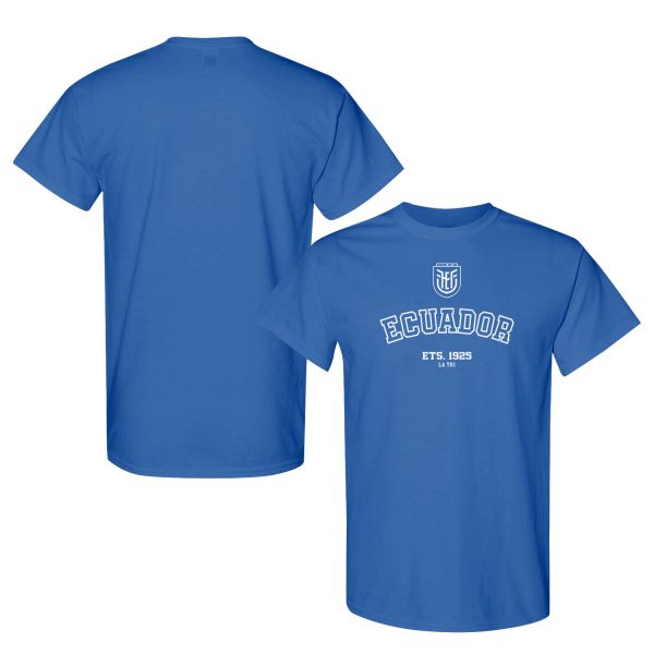 FIFA World Cup 2026 Ecuador Year Established Graphic Unisex T-Shirt - Blue - Jersey Teams