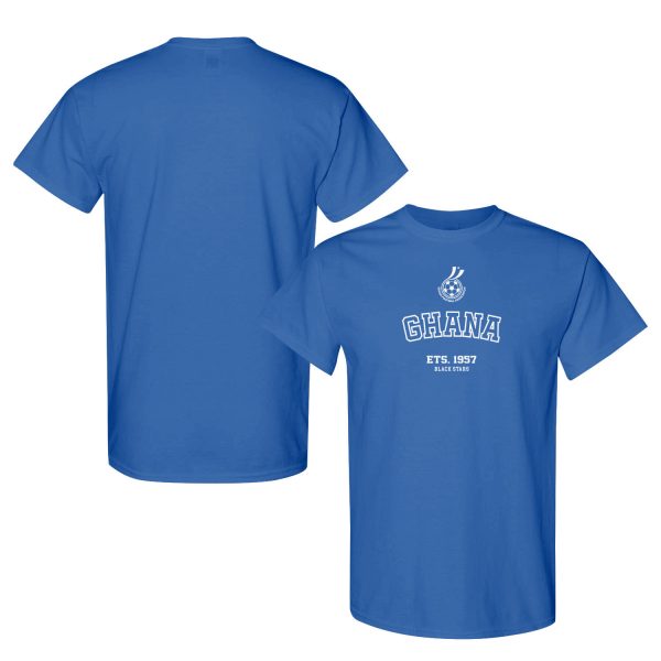FIFA World Cup 2026 Ghana Year Established Graphic Unisex T-Shirt - Blue - Jersey Teams