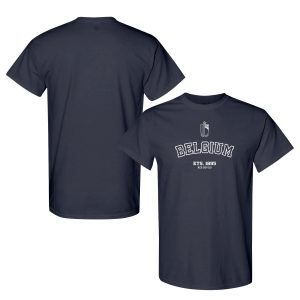 FIFA World Cup 2026 Belgium Year Established Graphic Unisex T-Shirt - Navy - Jersey Teams