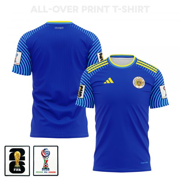 Curacao 2026 Home 3D T-shirt Fully Printed – Unisex, Blue - Jersey Teams