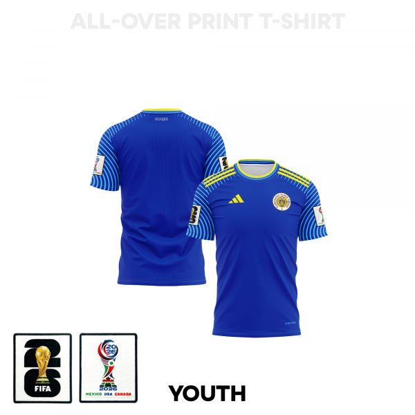 Curacao 2026 Youth Home 3D T-shirt Fully Printed – Blue - Jersey Teams