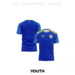 Curacao 2026 Youth Home 3D T-shirt Fully Printed – Blue - Jersey Teams