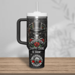 Guns N‚Äô Roses Music Custom Stanley Quencher 40oz Stainless Steel Tumbler With Handle
